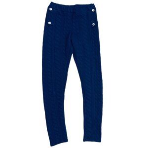 Bella Bliss, Size 8 Years, cotton/poly sweater leggings, Blue